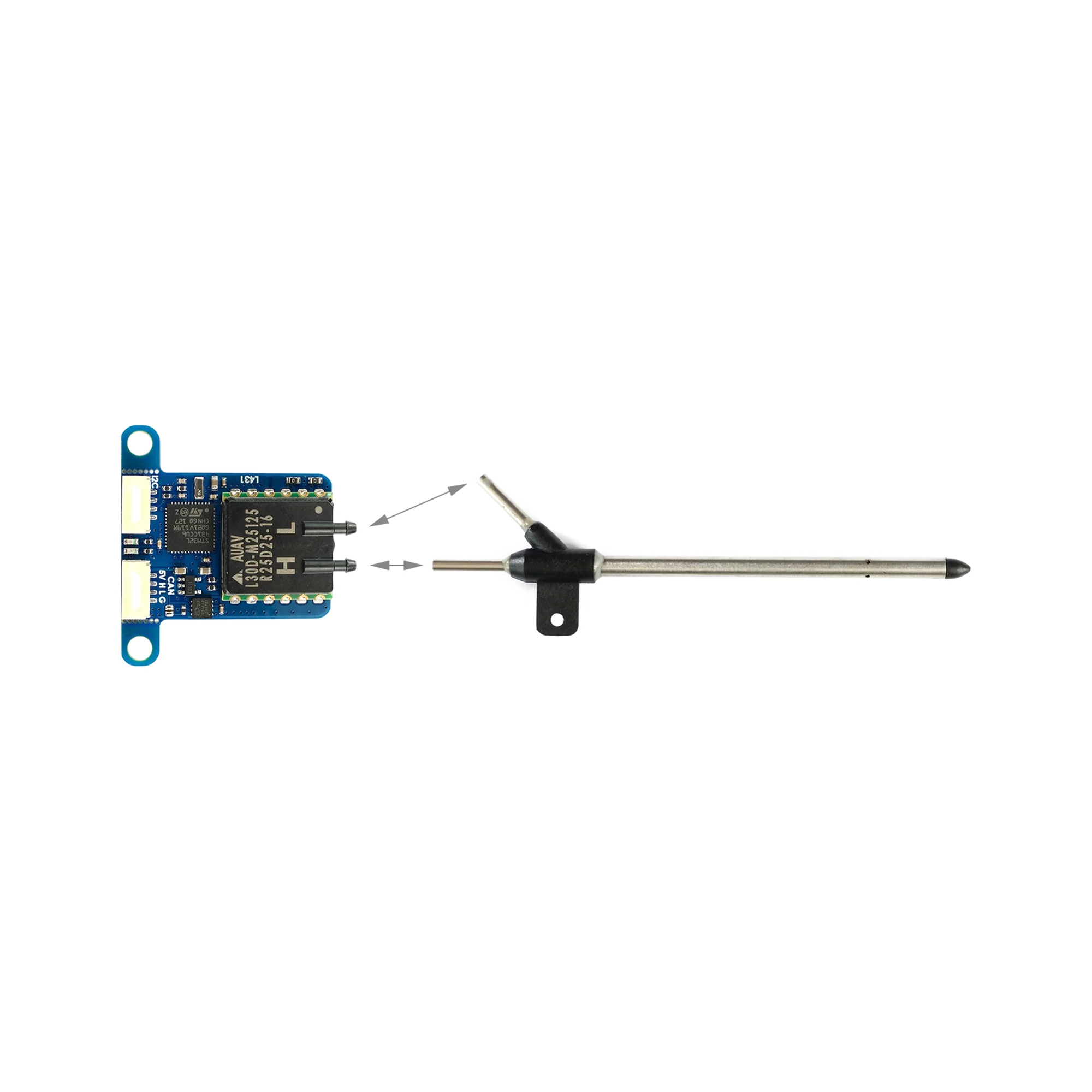 Matek Digital Airspeed Sensor ASPD-AUAV – dark mode image 2