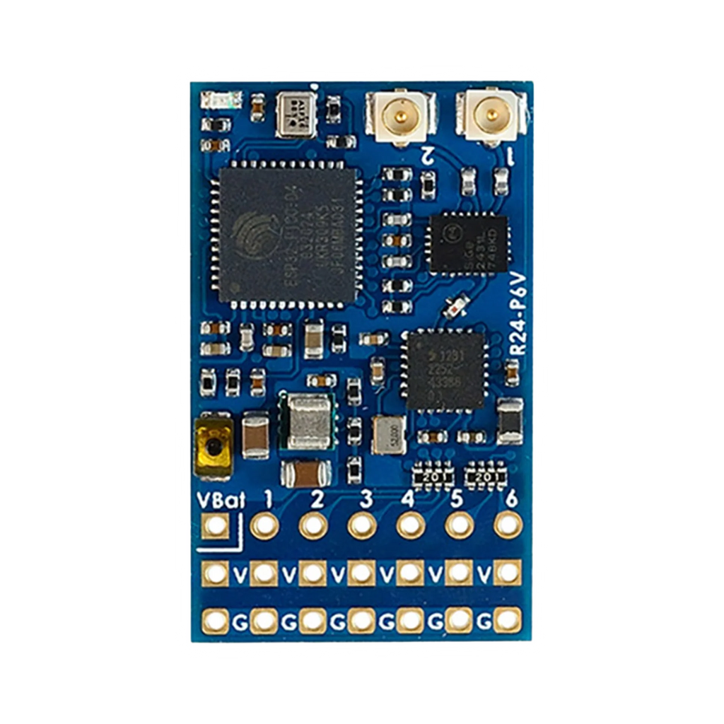 Matek ExpressLRS 2.4GHz PWM Vario Receiver ELRS-R24-P6V (2.4ghz) - dark mode Version 4 image 2