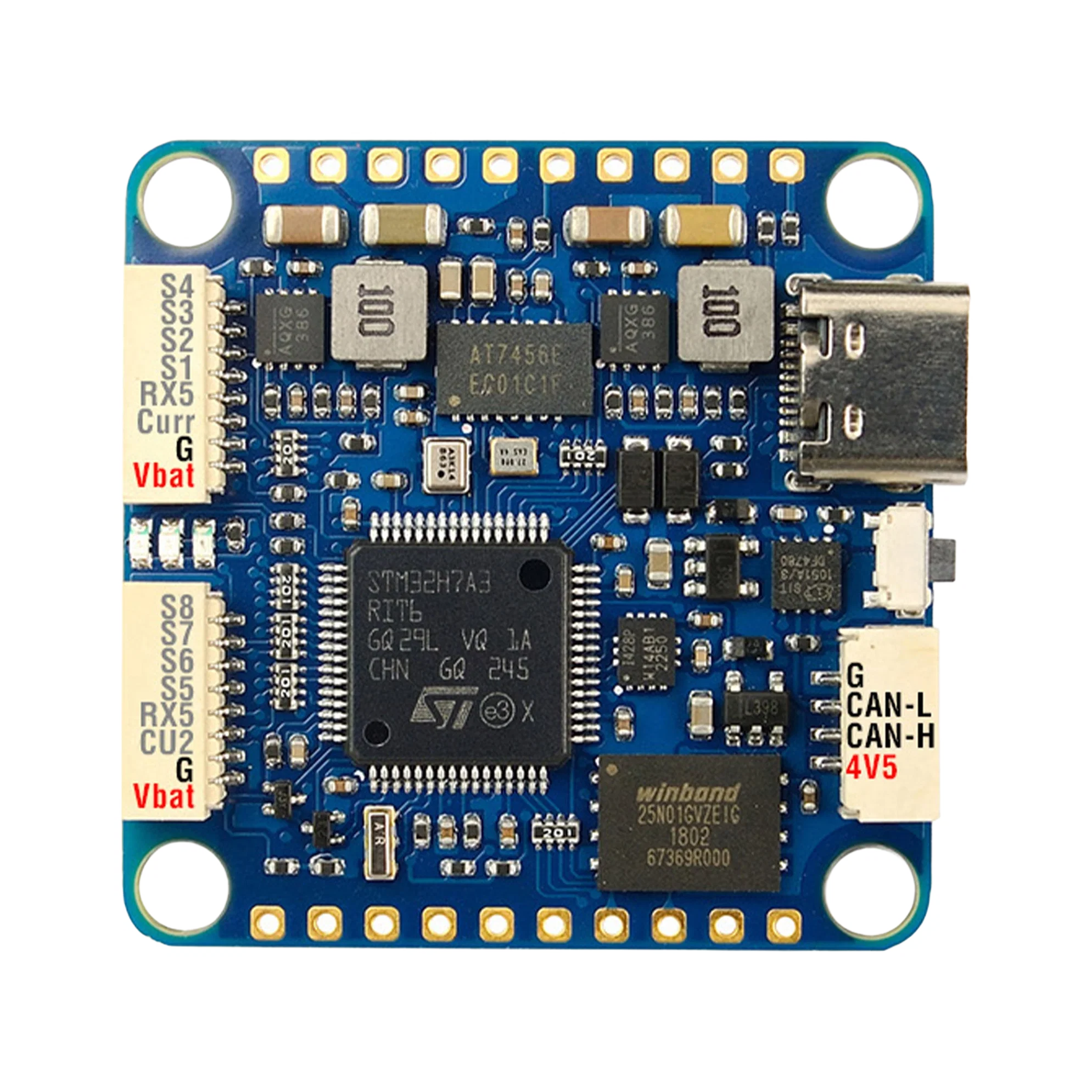 Matek H7A3-SLIM Flight Controller - transparent dark mode image 1