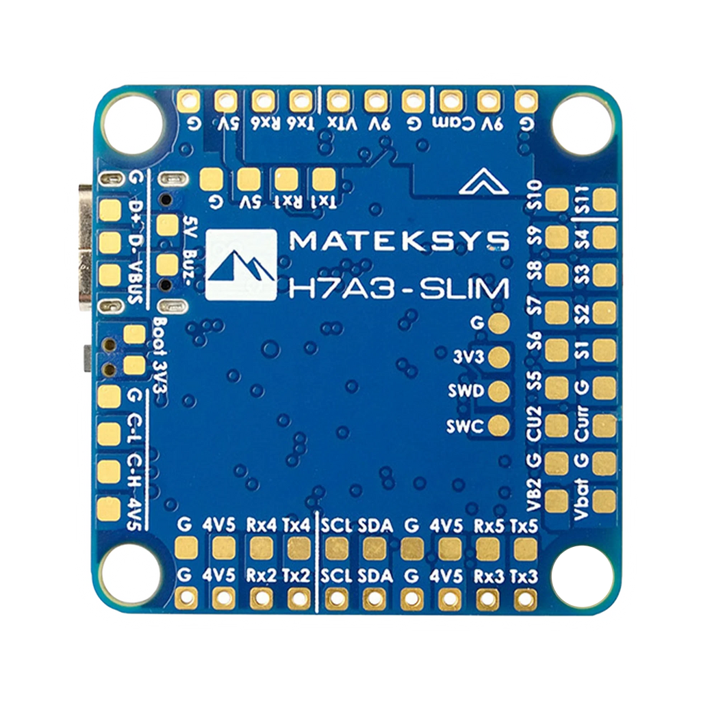 Matek H7A3-SLIM Flight Controller - transparent dark mode image 2