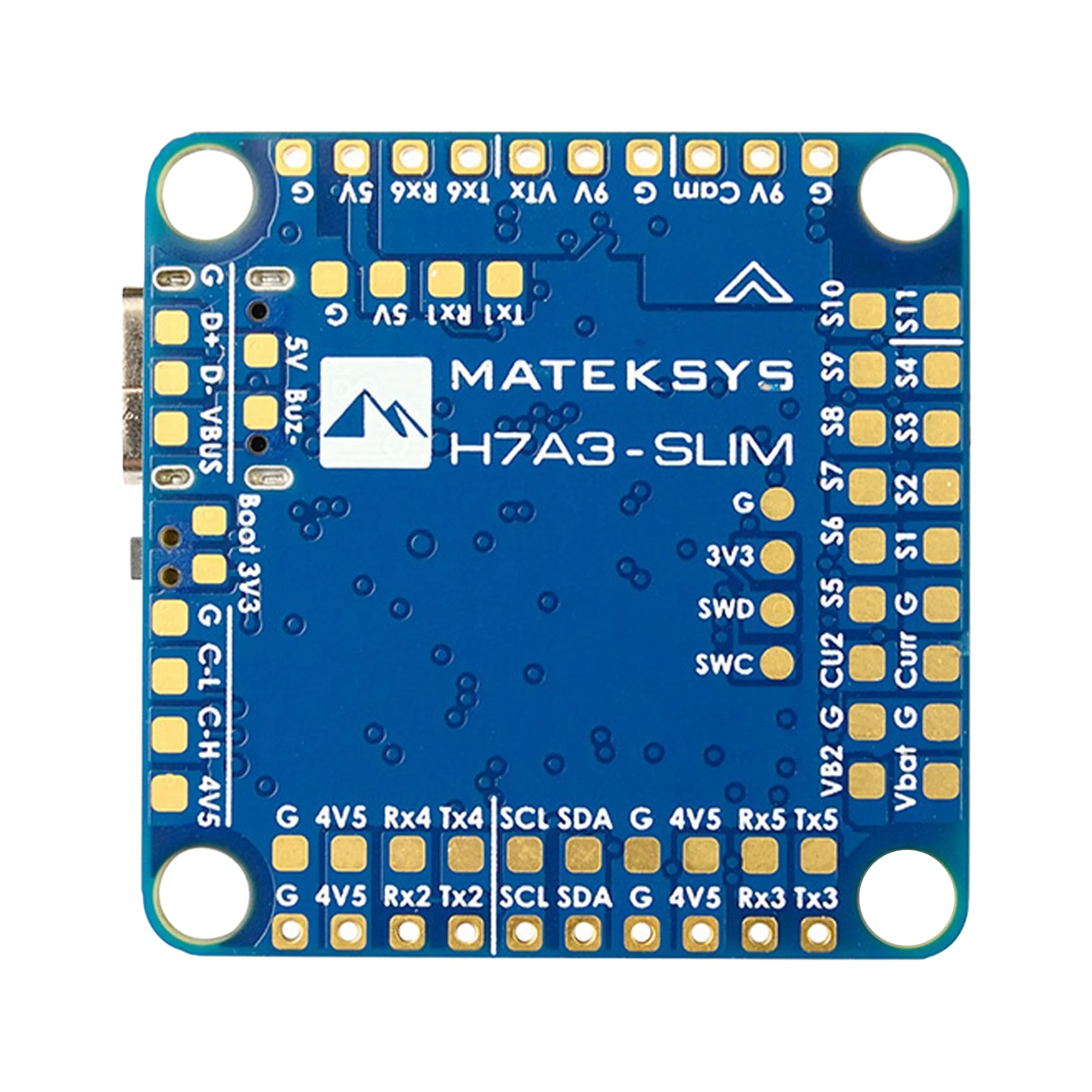 Matek H7A3-SLIM Flight Controller - transparent dark mode image 2