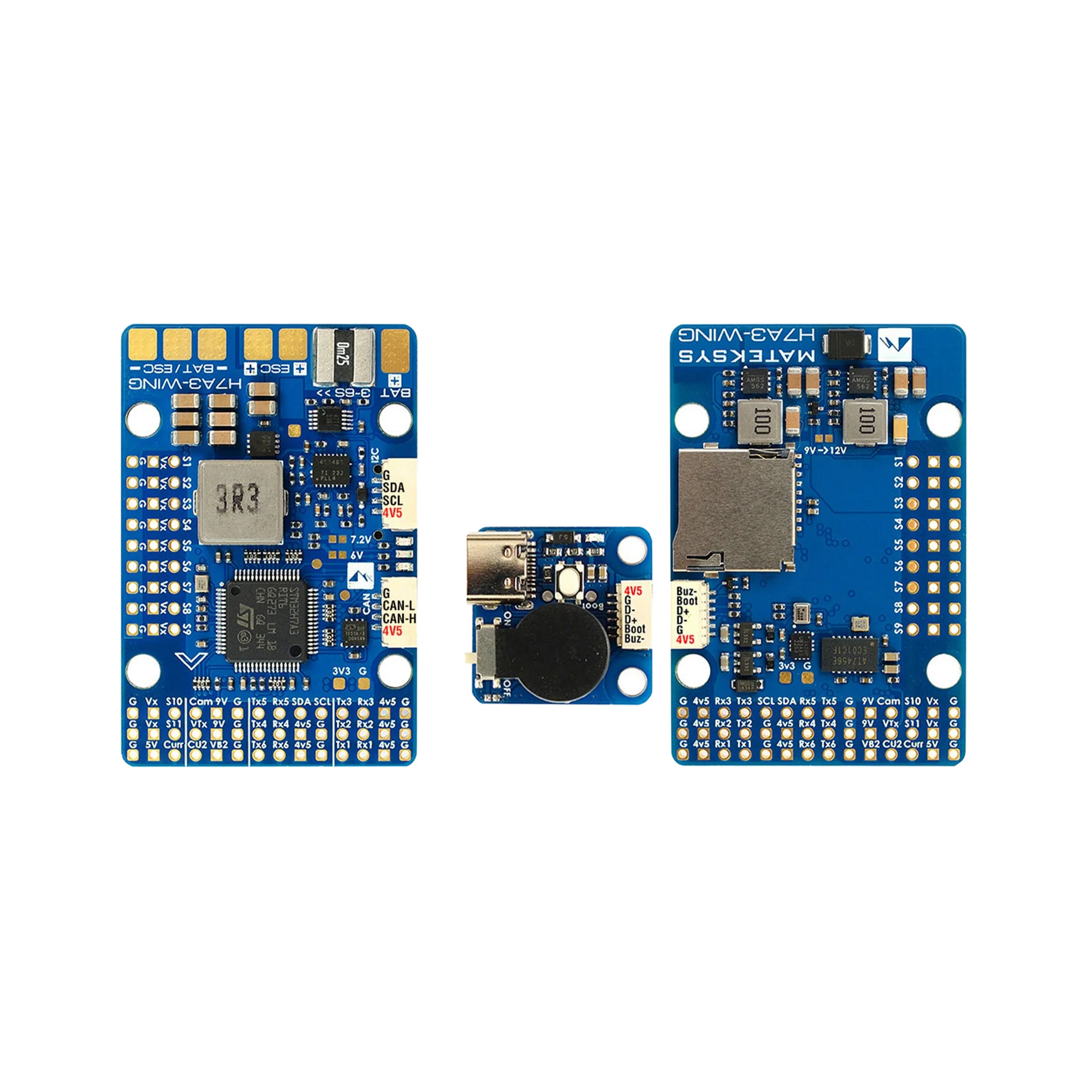 Matek H7A3-WING Flight Controller – dark-mode image 2