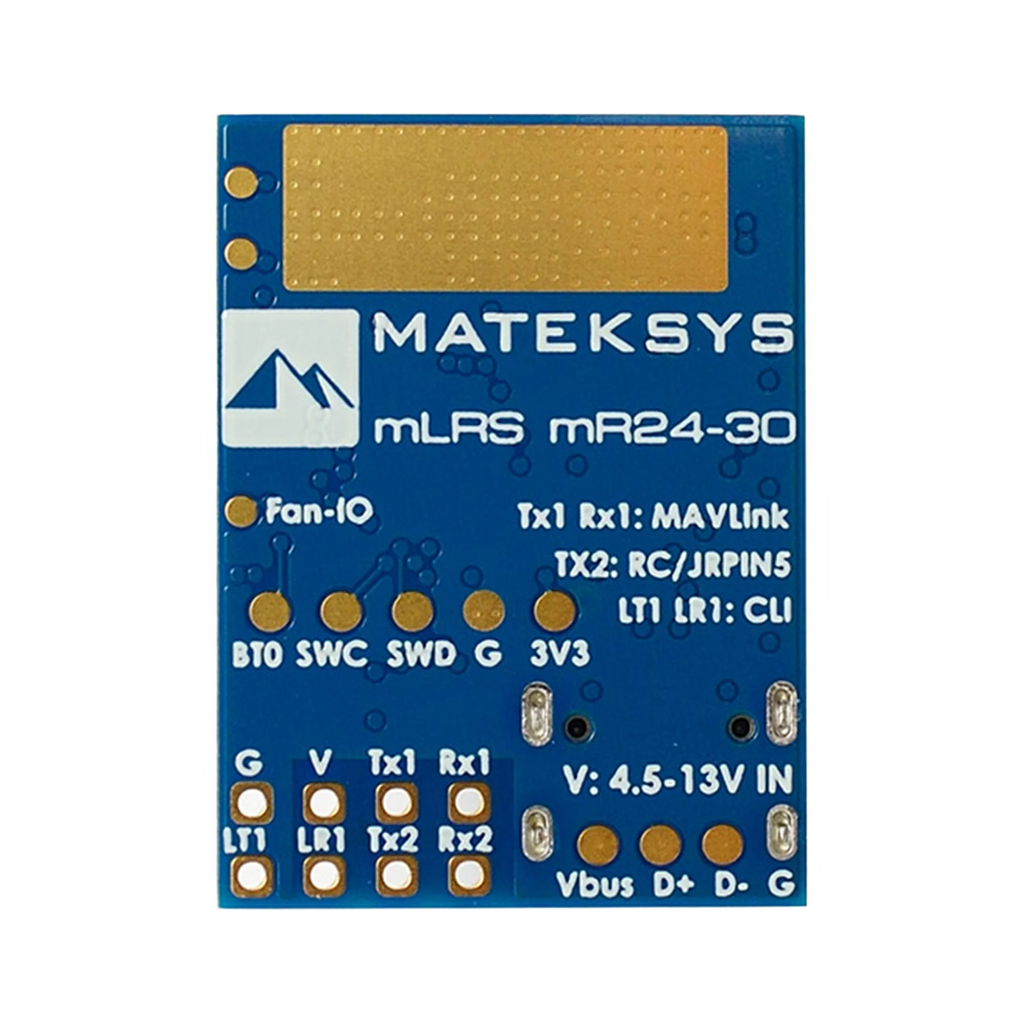 Matek mLRS MAVLink Receiver mR24-30 - transparent dark mode image 1