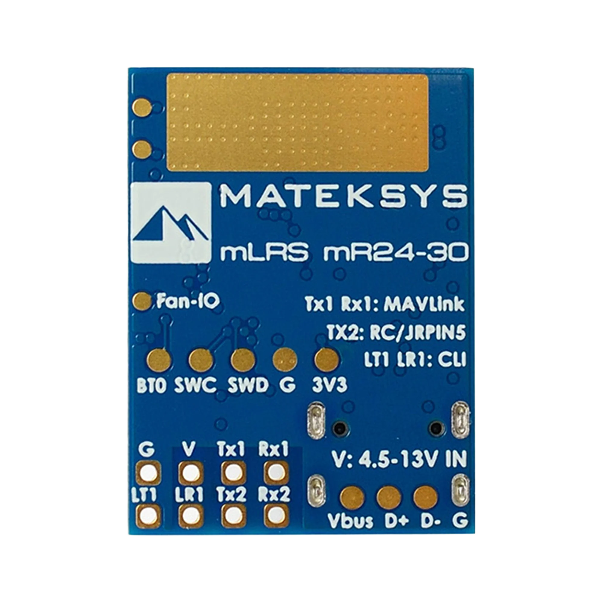 Matek mLRS MAVLink Receiver mR24-30 - transparent dark mode image 1