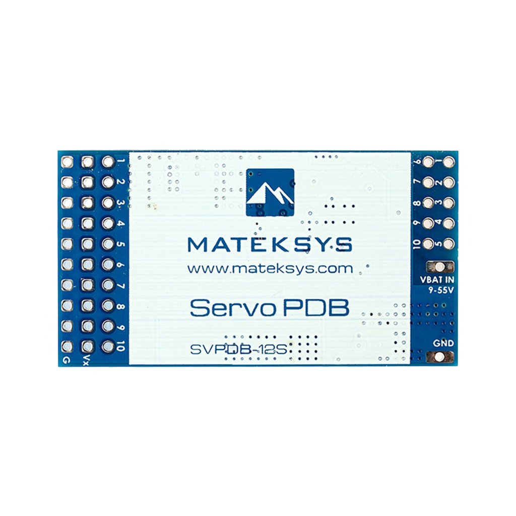 Matek Servo PDB with 12A BEC 9-55V to 5/6/8V