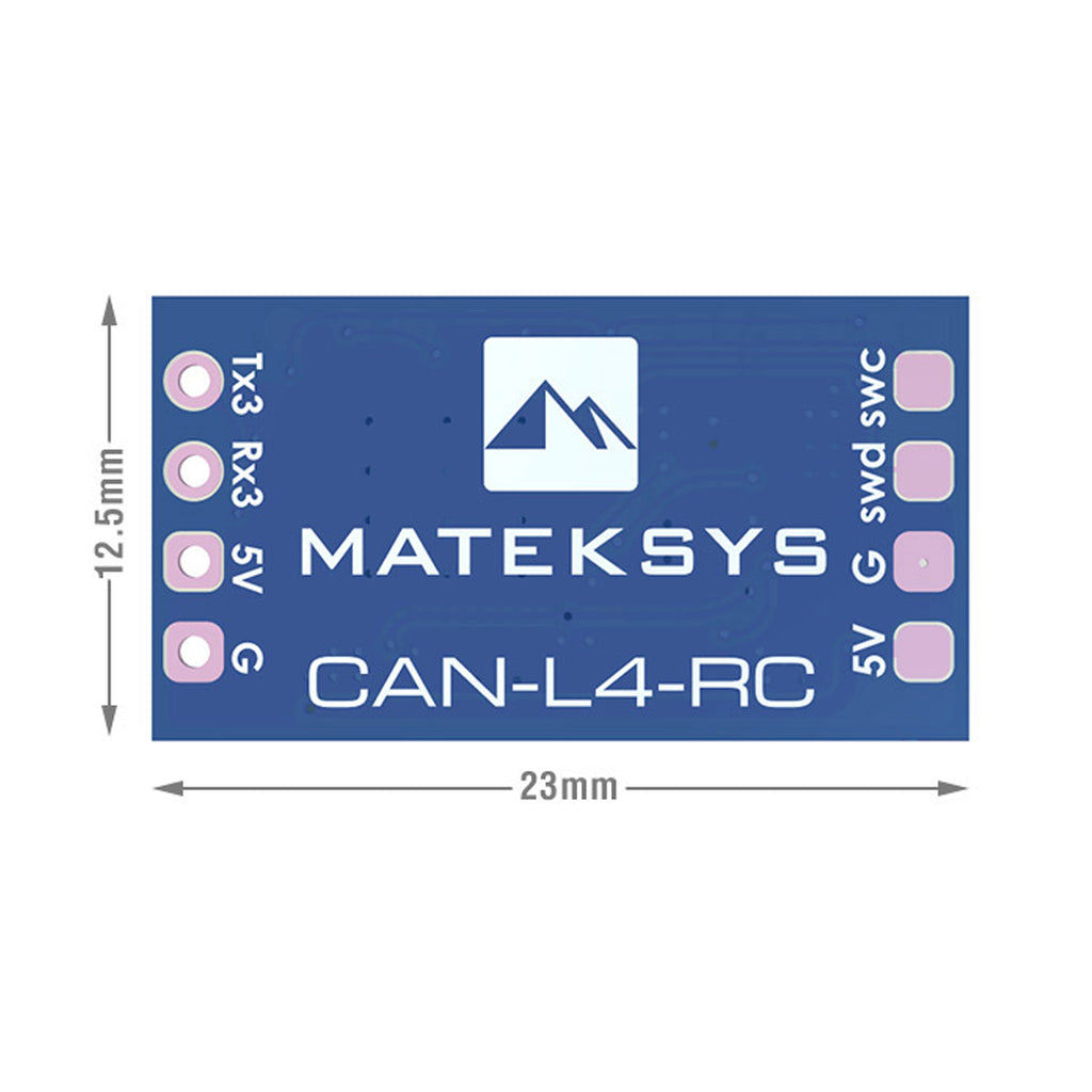 Matek AP_PERIPH CAN RC Input Adapter, CAN-L4-RC