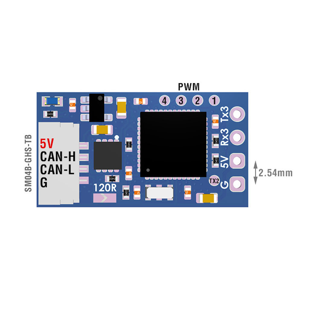 Matek AP_PERIPH CAN RC Input Adapter, CAN-L4-RC