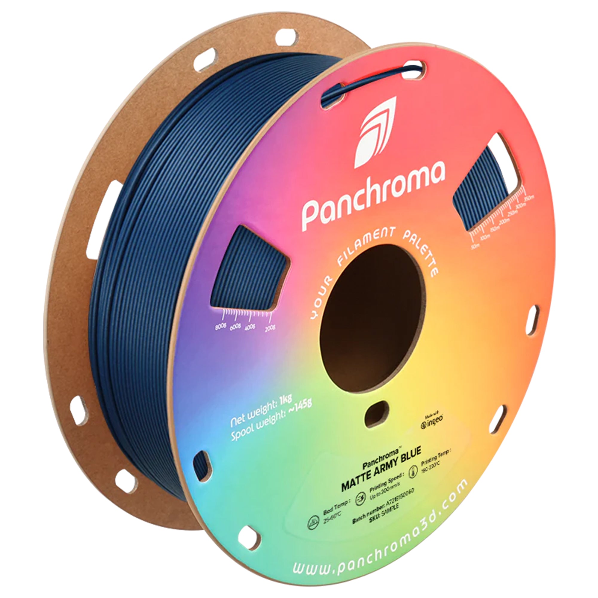 Panchroma Matte PLA Filament 1.75mm 1kg ( Formerly Polymaker PolyTerra PLA)