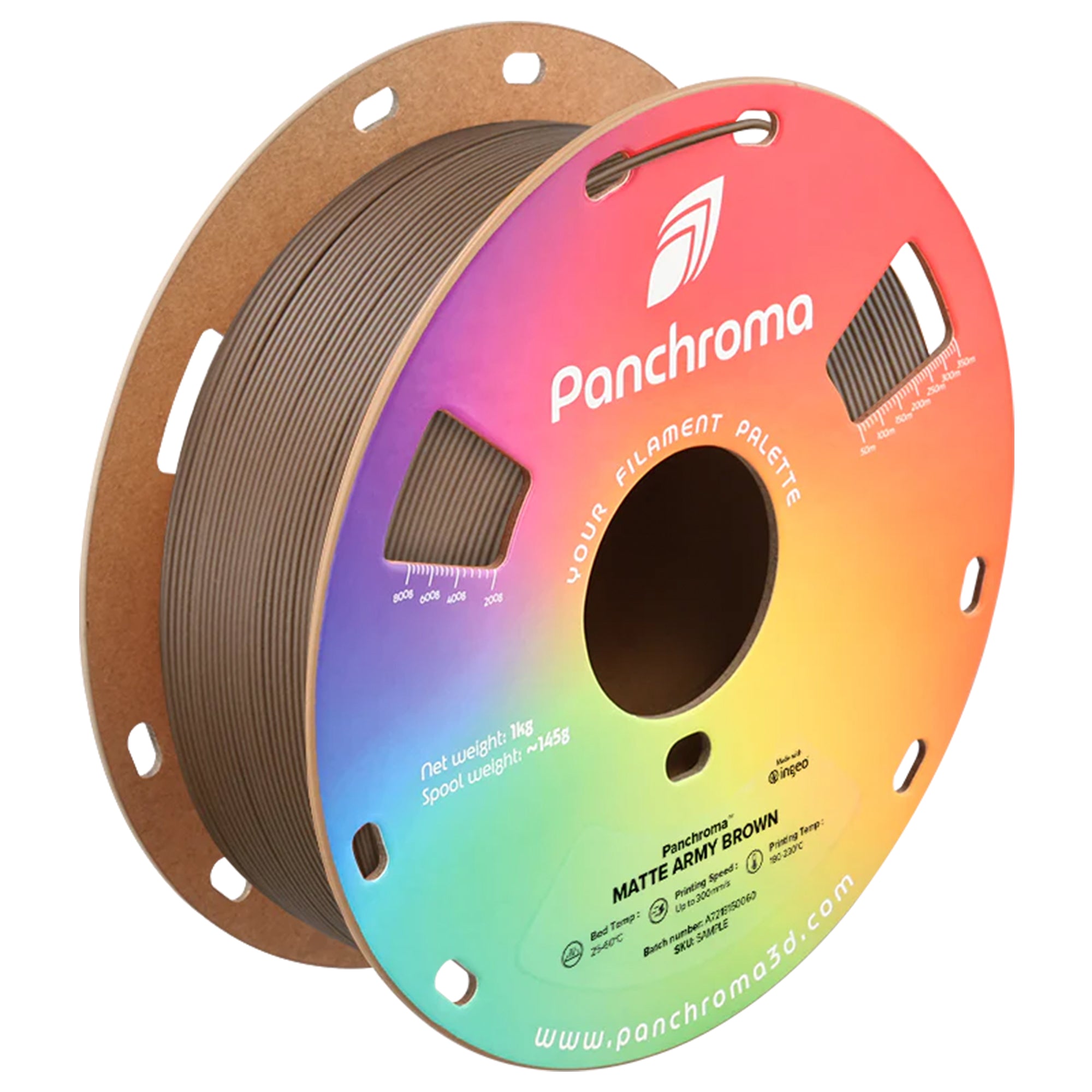 Panchroma Matte PLA Filament 1.75mm 1kg ( Formerly Polymaker PolyTerra PLA)