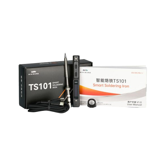 Miniware TS101 Smart Soldering Iron (Black)