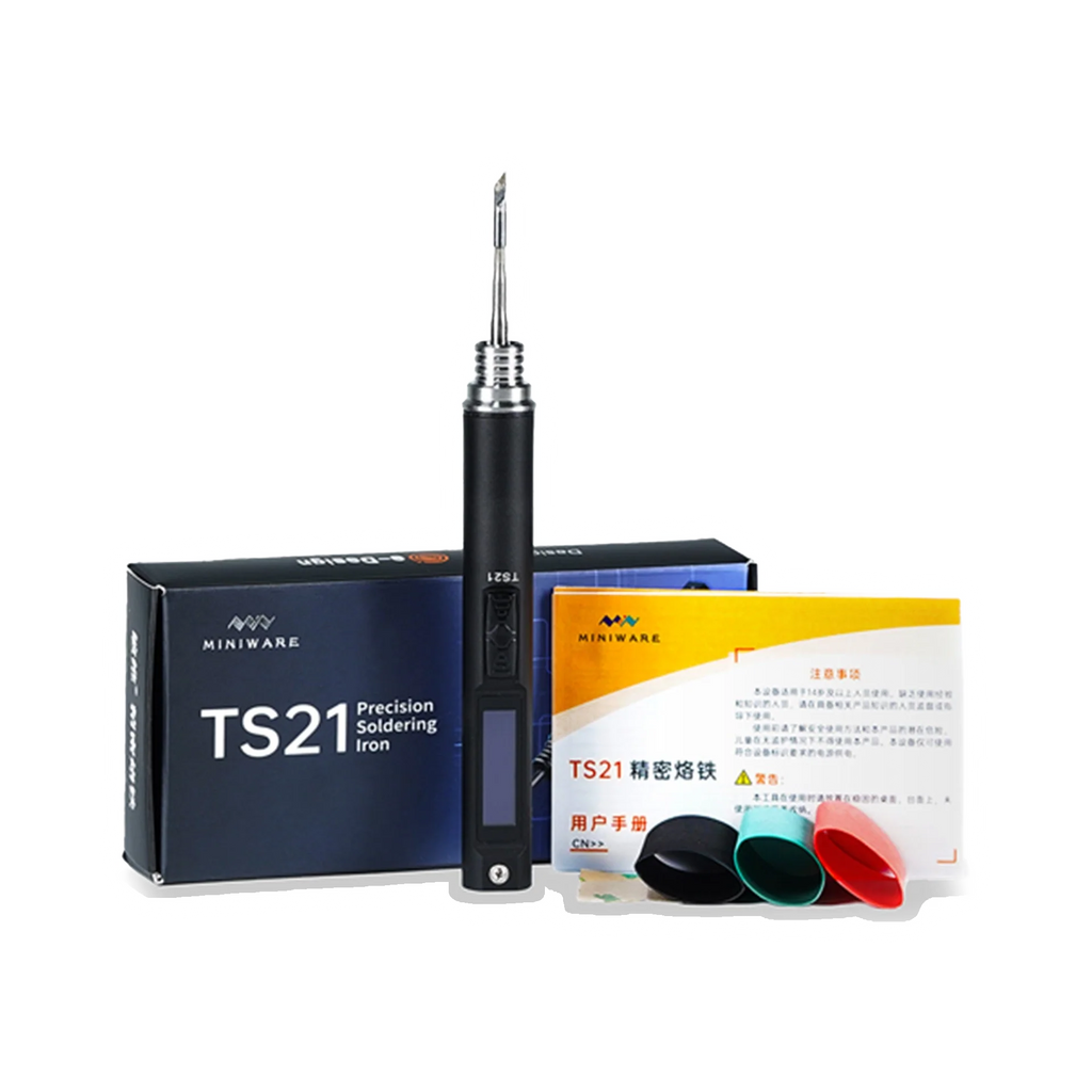 Miniware TS21 Precision Soldering Iron dark mode image 1