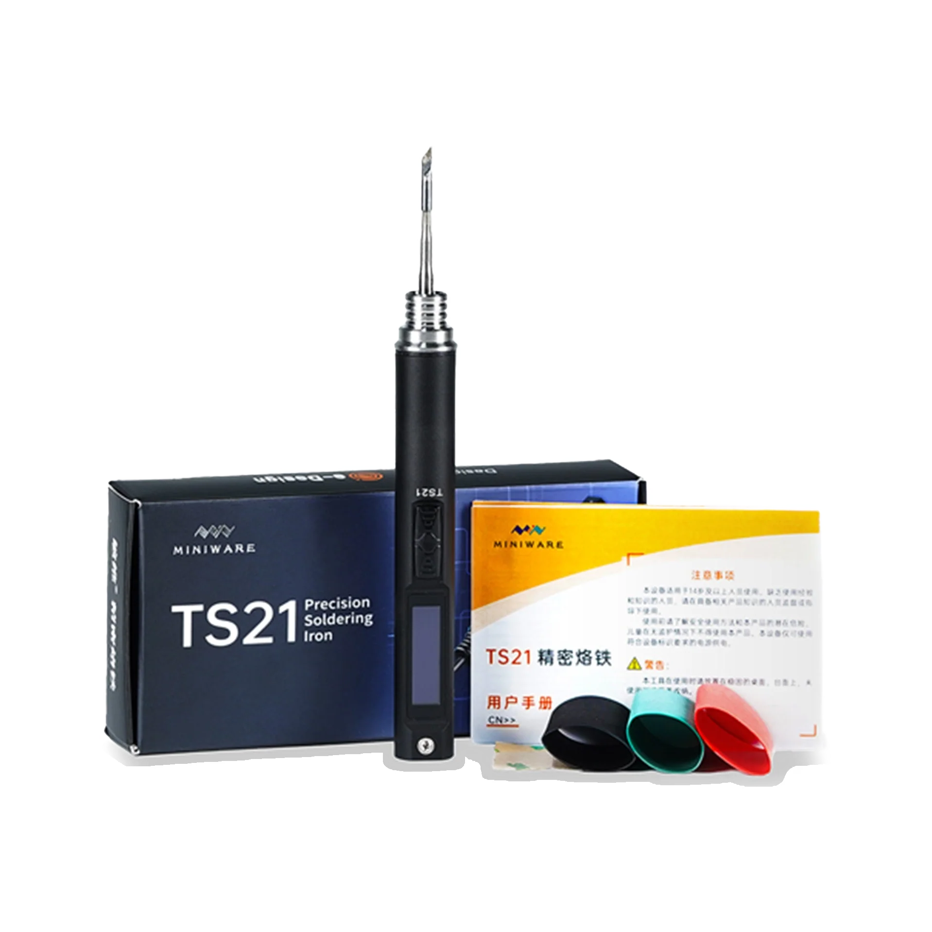 Miniware TS21 Precision Soldering Iron dark mode image 1