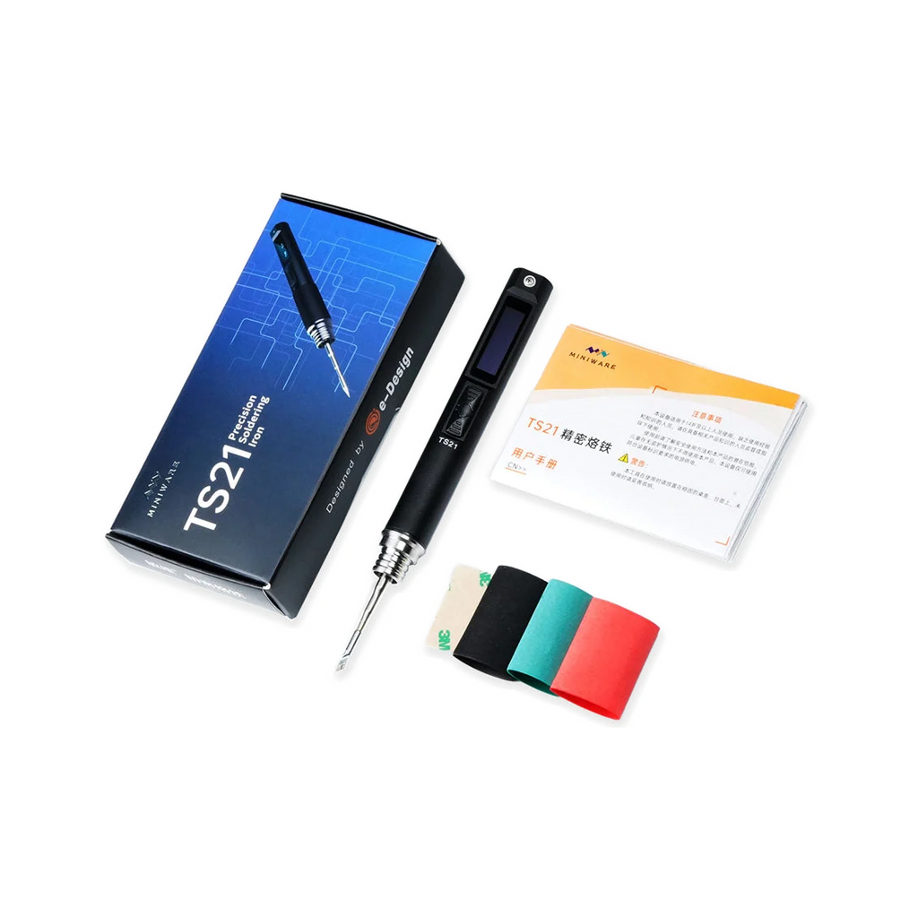 Miniware TS21 Precision Soldering Iron dark mode image 2