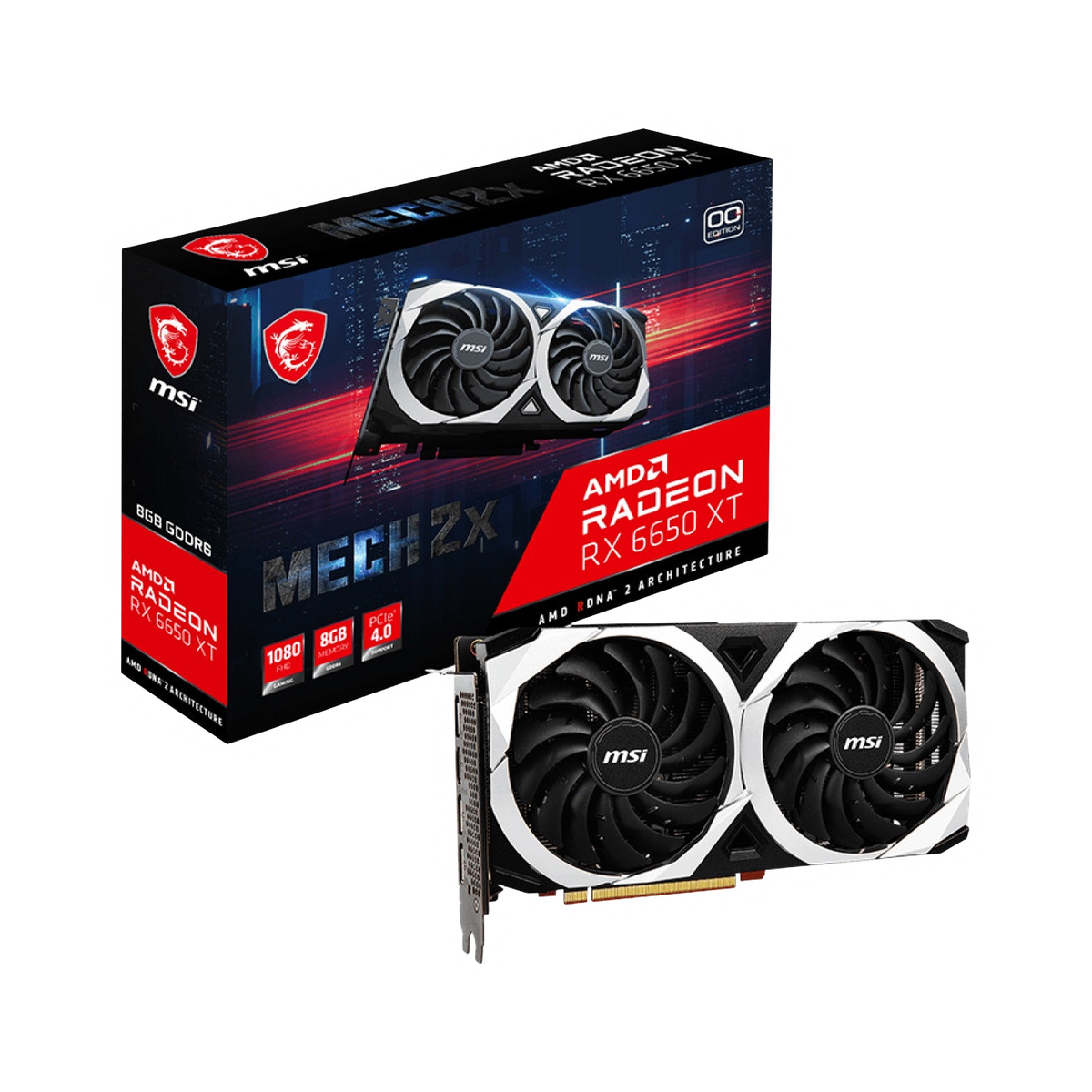 MSI Radeon RX 6650 XT Mech OC 8G Graphics Card [PC]