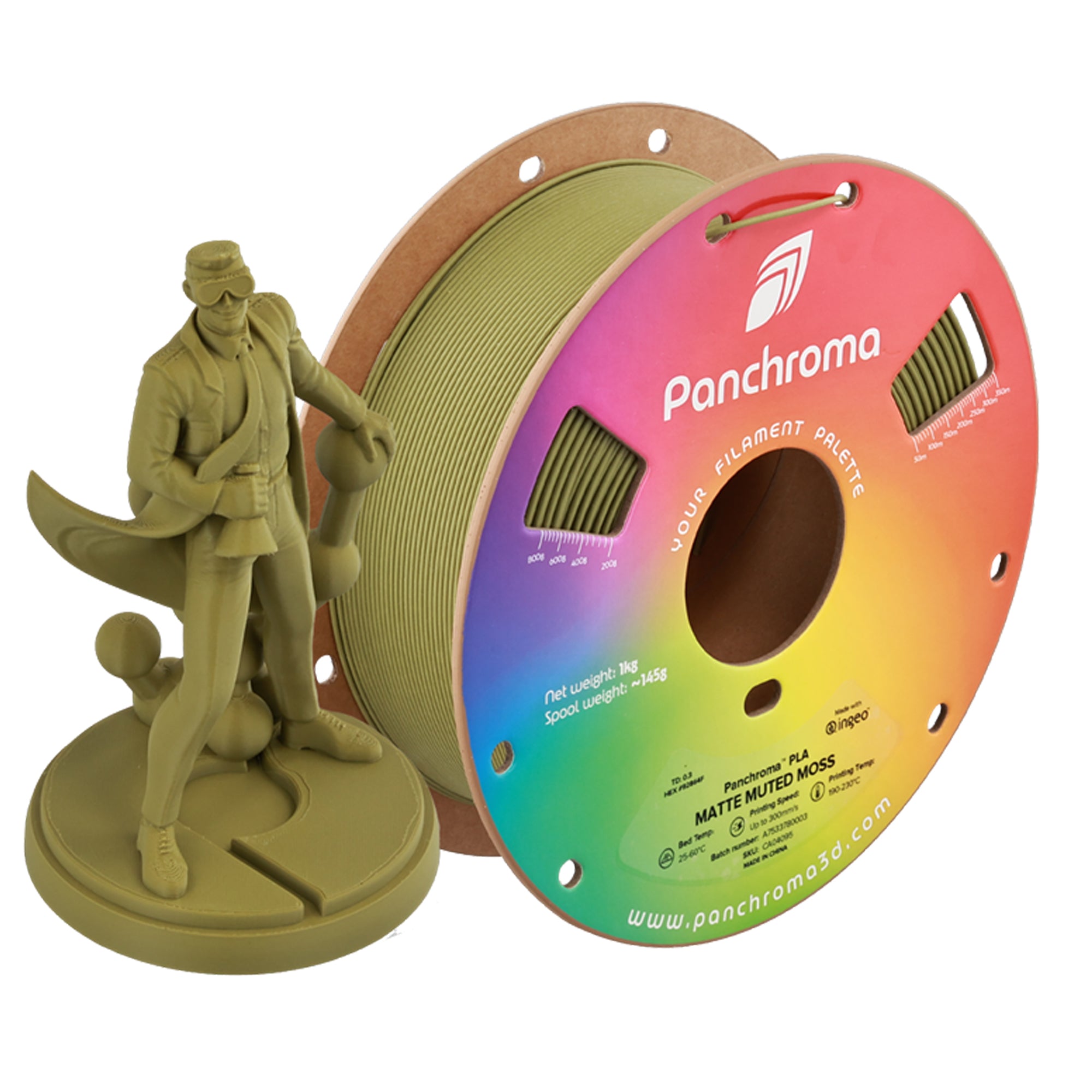 Panchroma Matte PLA Filament 1.75mm 1kg ( Formerly Polymaker PolyTerra PLA)