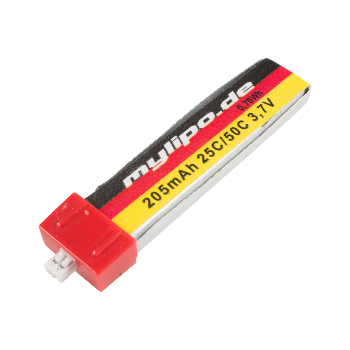 mylipo 205mAh 3.7V 1S 25C JST 1.25 LiPo Battery (6.0g) [DG]