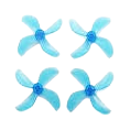 NewBeeDrone Azi (Quad Blade) Micro Propellers 31mm -1.0mm Shaft (Set of 4)