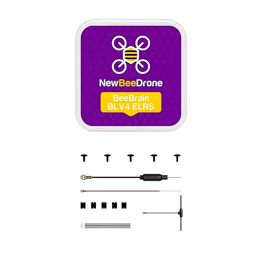 NewBeeDrone BeeBrain BLV4 AIO - BMI270 F411 FC + 12A 1-2S BLHeli_S ESC + Built-In ELRS 2.4GHz