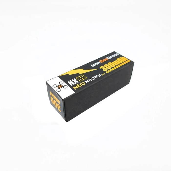 NewBeeDrone Nitro Nectar 300mAh 1S 80C HV LiPo NX69 Battery 4pc [DG]