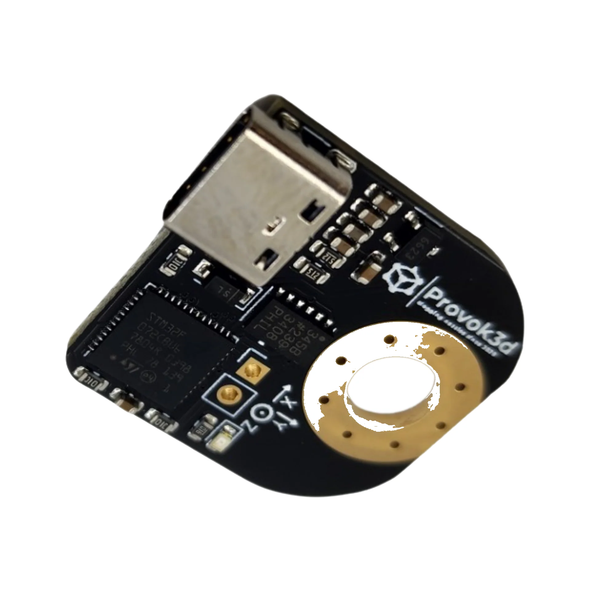 Nozzle Hard Mounted ADXL345 Accelerometer by provok3d / Boxxy dark mode product view 2