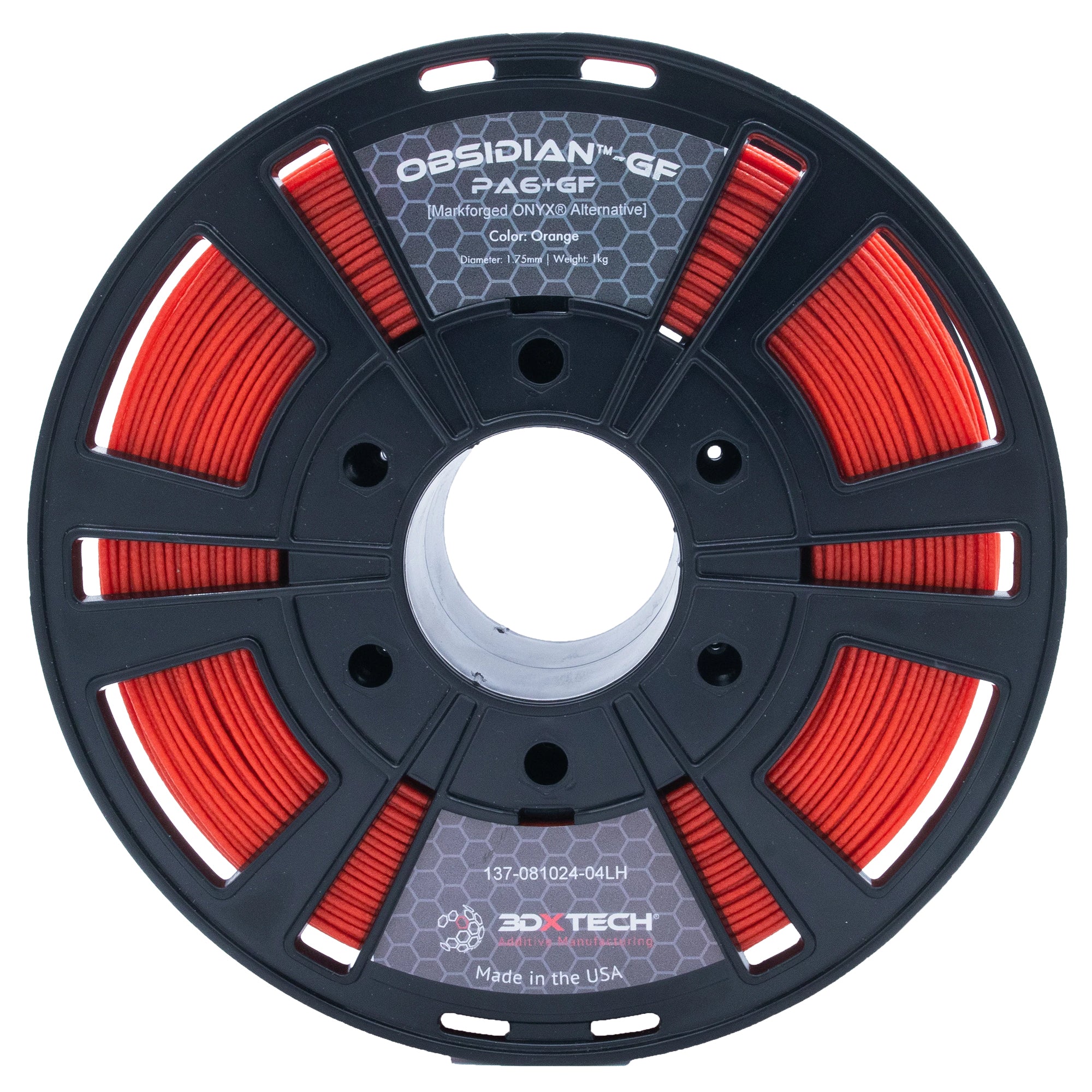 3DXTech Obsidian GF + PA6 1.75mm Filament 1kg