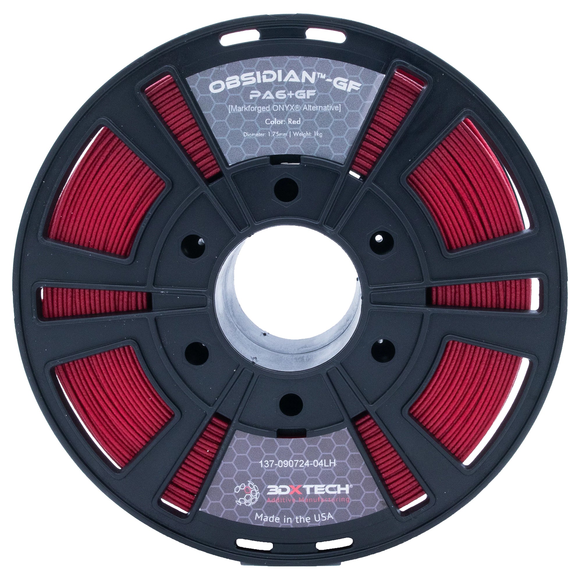 3DXTech Obsidian GF + PA6 1.75mm Filament 1kg