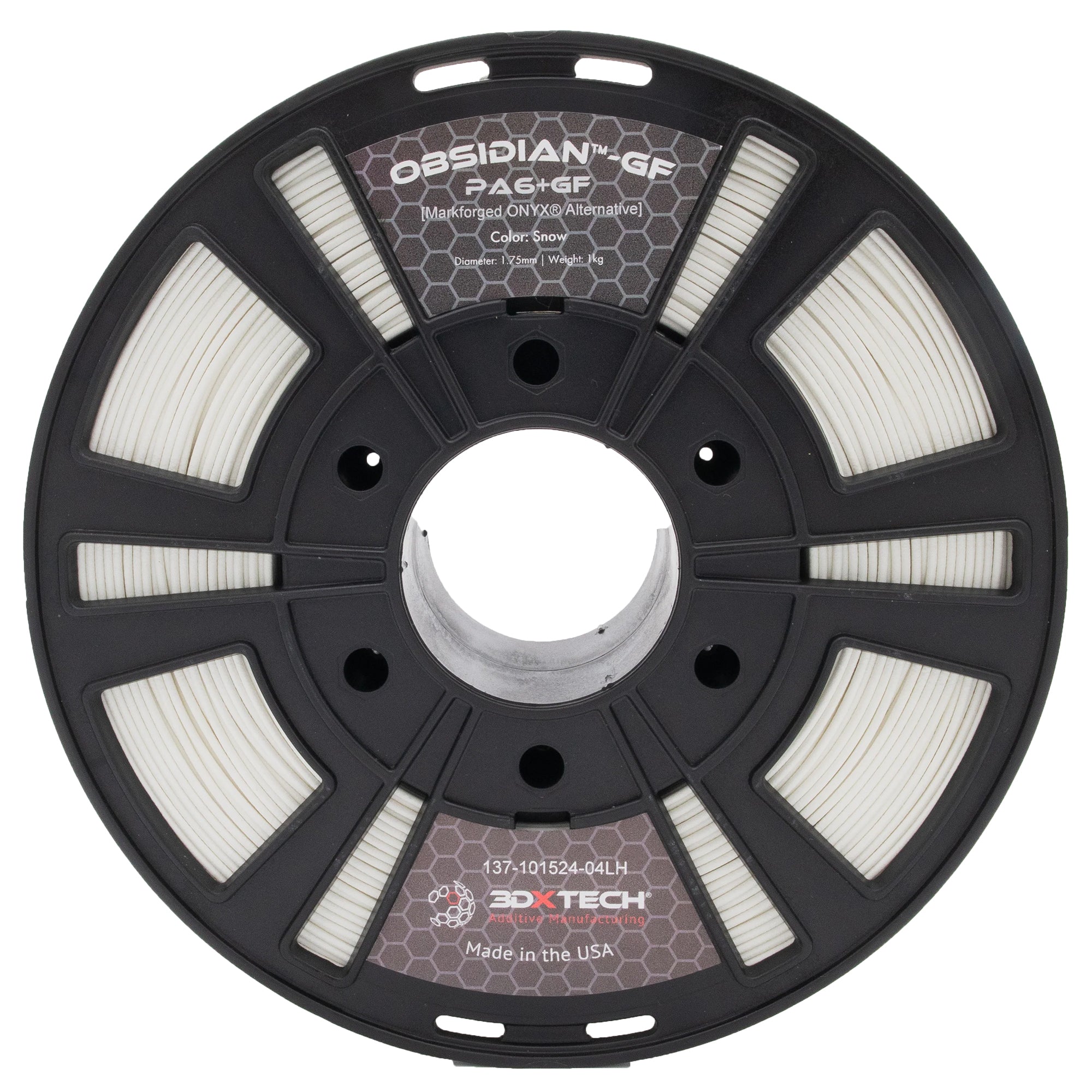 3DXTech Obsidian GF + PA6 1.75mm Filament 1kg