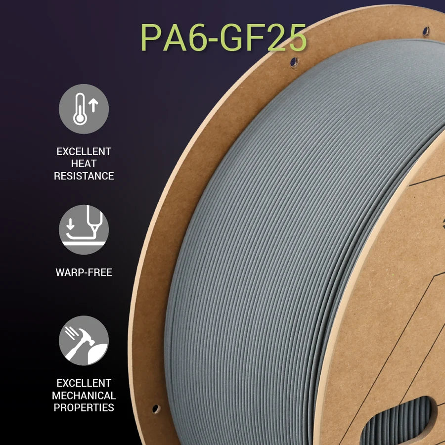 Polymaker Fiberon PA6-GF25 Nylon Glass Fibre 1.75mm Filament 3kg