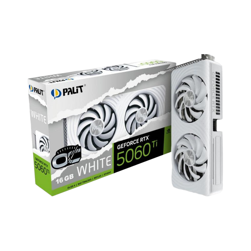 PALIT RTX5060Ti WHITE OC 16GB GDDR7 128bit 3-DP HDMI NE7506TU19T1-GB2061M 9PC0 [PC]