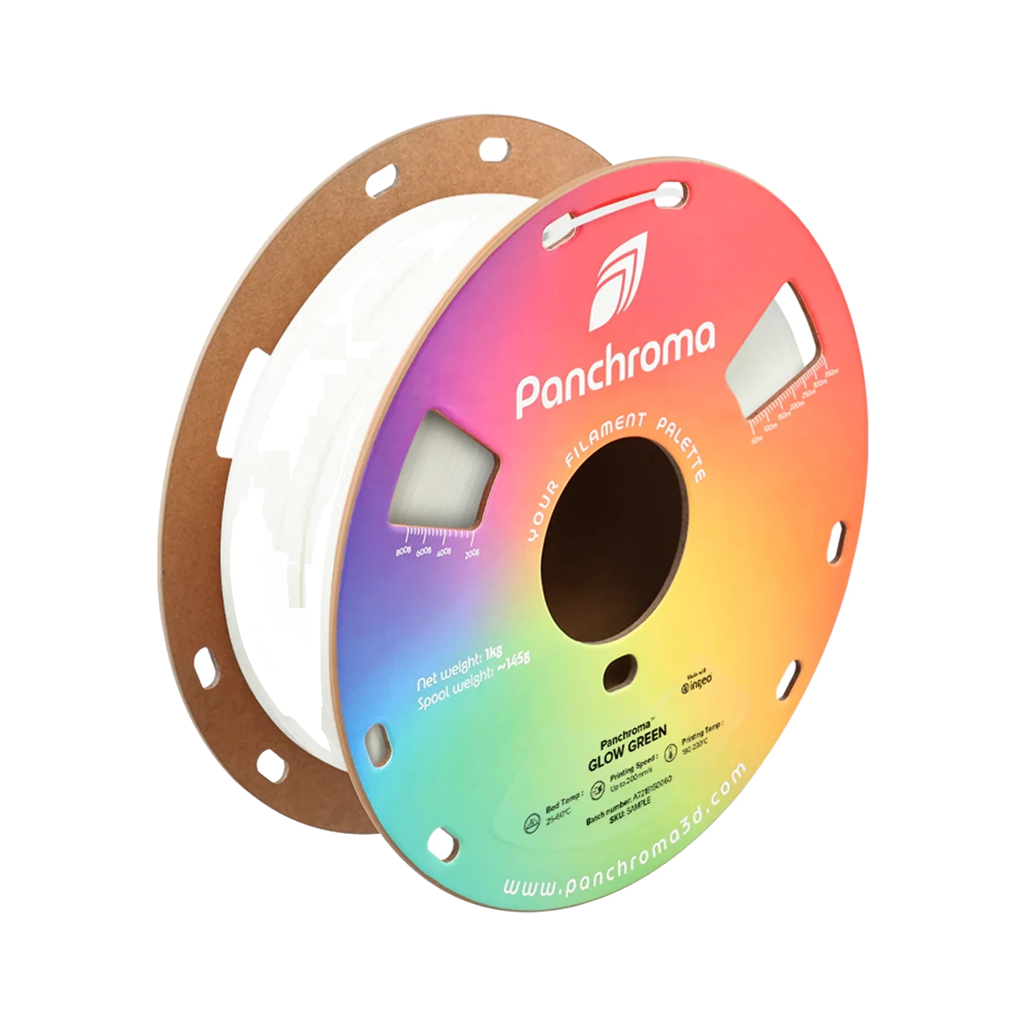Polymaker Panchroma Glow PLA 1.75mm Filament 1kg - dark mode image 1