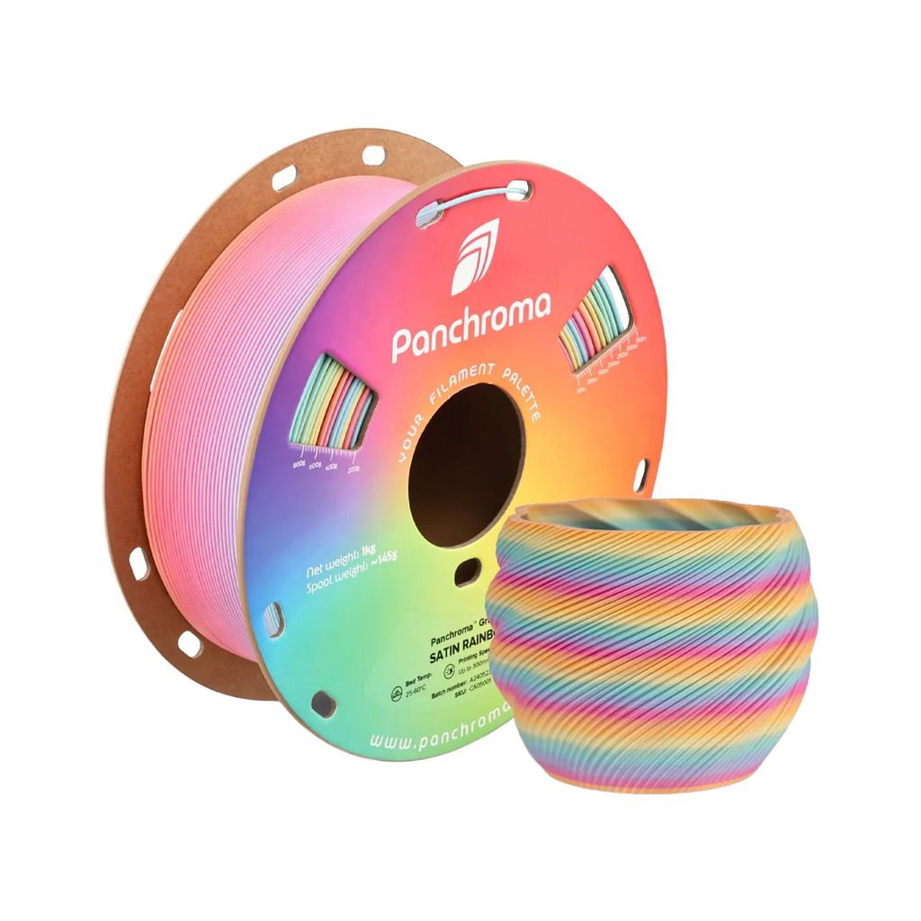 Polymaker Panchroma Gradient Satin Rainbow PLA 1.75mm Filament 1kg - dark mode image 2