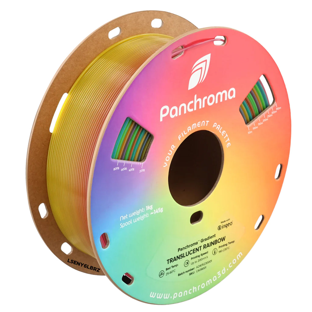 Polymaker Panchroma Gradient Translucent Rainbow PLA 1.75mm Filament 1kg