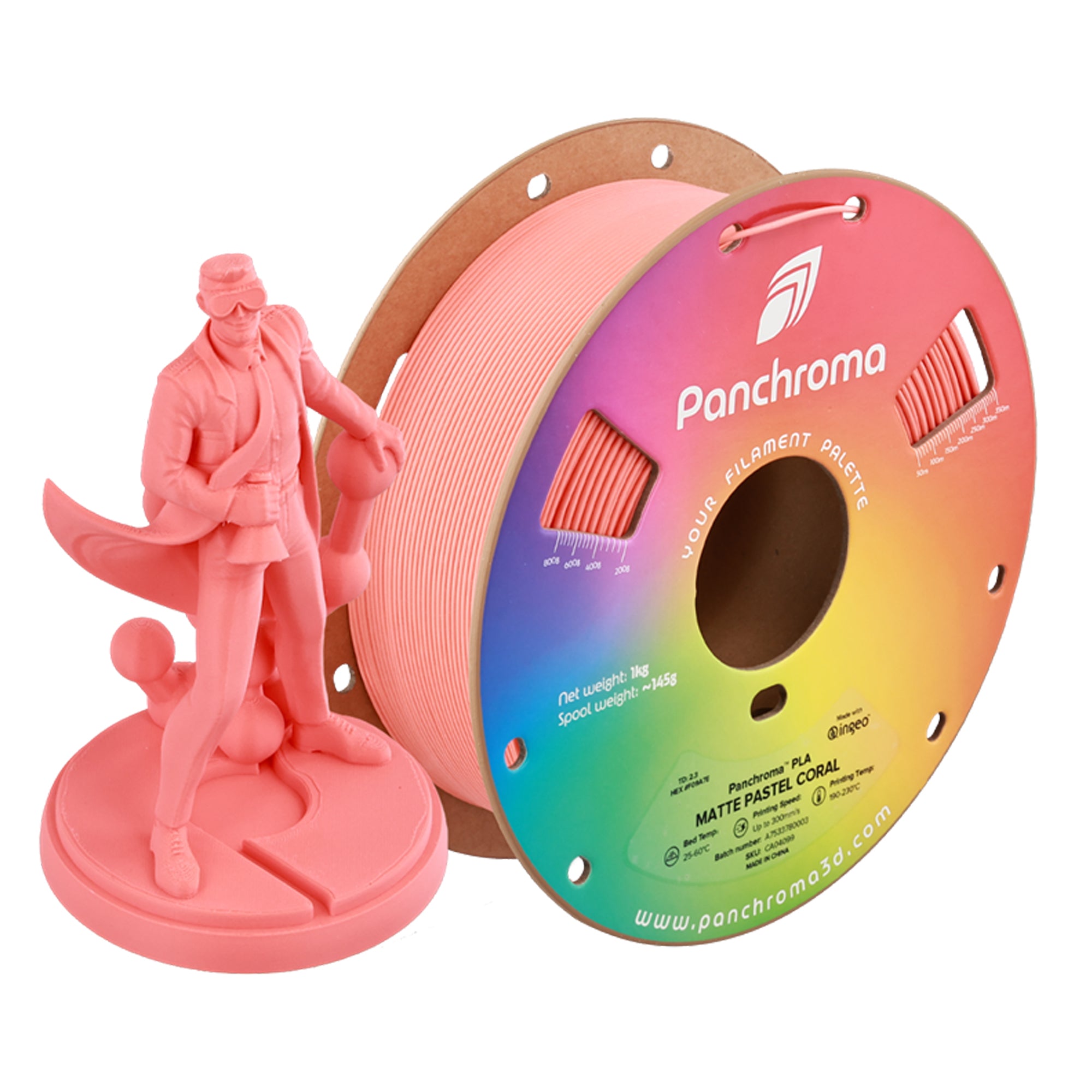 Panchroma Matte PLA Filament 1.75mm 1kg ( Formerly Polymaker PolyTerra PLA)