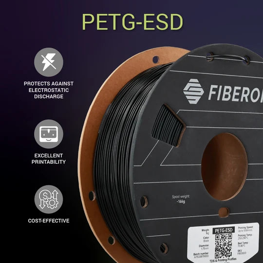Polymaker Fiberon PETG-ESD 1.75mm Filament 1kg (Formerly PolyMax PETG-ESD)