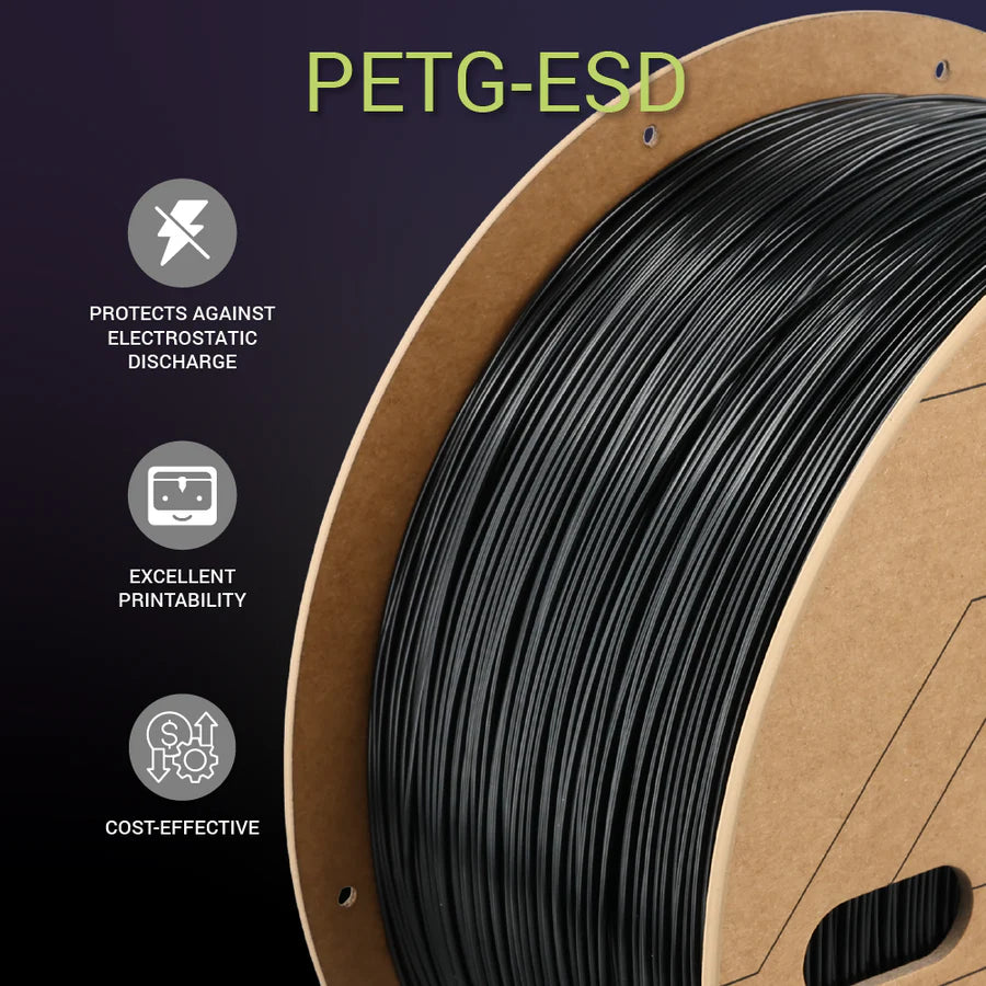 Polymaker Fiberon PETG-ESD 1.75mm Filament 3kg (Formerly PolyMax PETG-ESD)