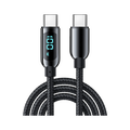 Phaser FPV USB-C to USB-C 1.2M 100w With Watt Display Braided Charging Cable