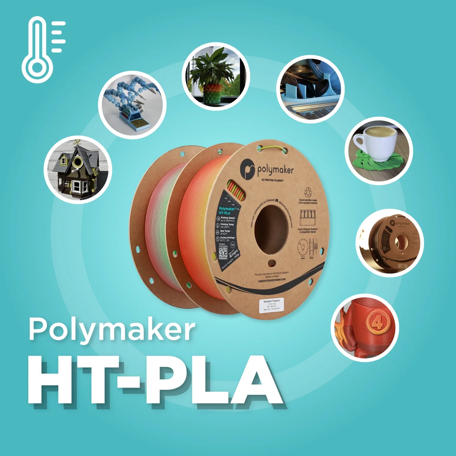 Polymaker HT-PLA 1.75mm Filament 1kg