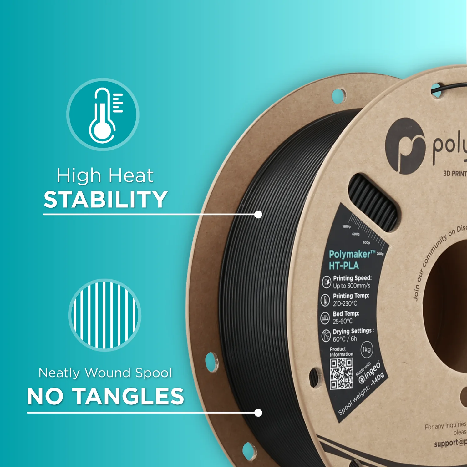 Polymaker HT-PLA 1.75mm Filament 1kg