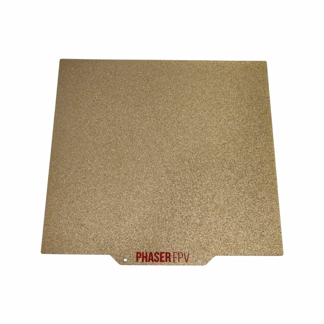 Energetic 230x230mm DOUBLE SIDED Smooth PEI/Textured Gold Spring Steel Sheet (Suits Artillery Genius)