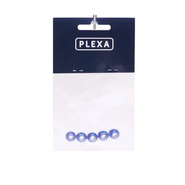 Plexa Low Profile M5 8.0mm Shaft Aluminum Nylon Self-Lock Nuts (5pc)