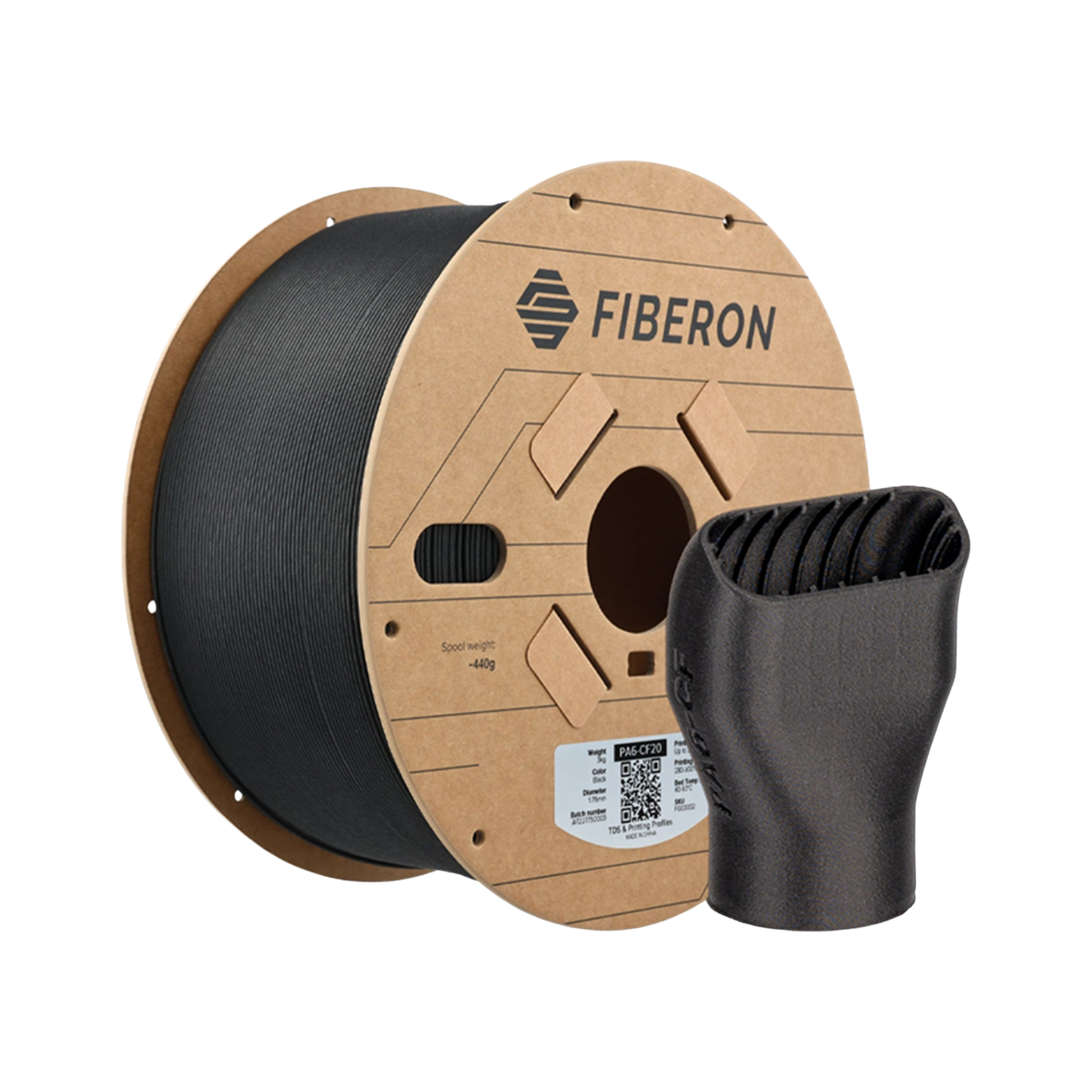 Polymaker Fiberon PA6-CF20 1.75mm Filament 3kg (Formerly PolyMide PA6-CF) - product view 2