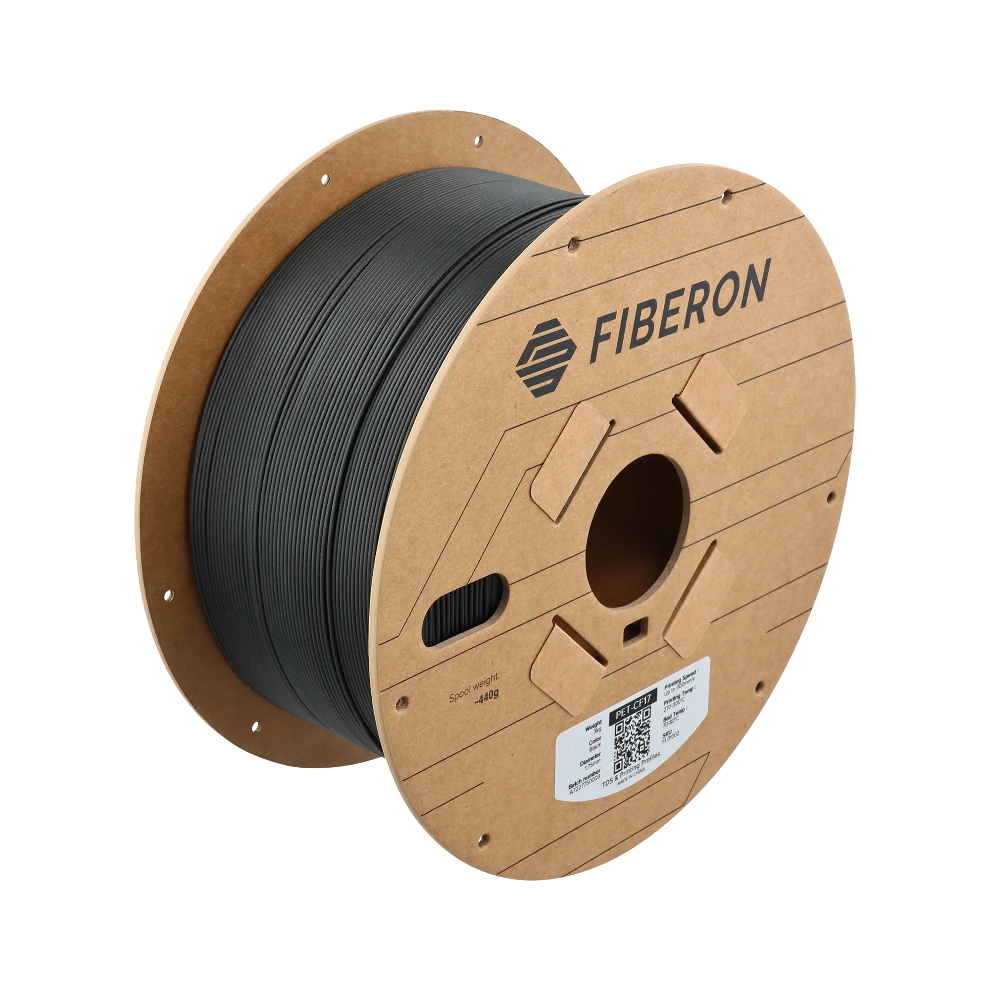 Polymaker Fiberon PET-CF17 1.75mm Filament 3kg – dark-mode Version 4 image 1