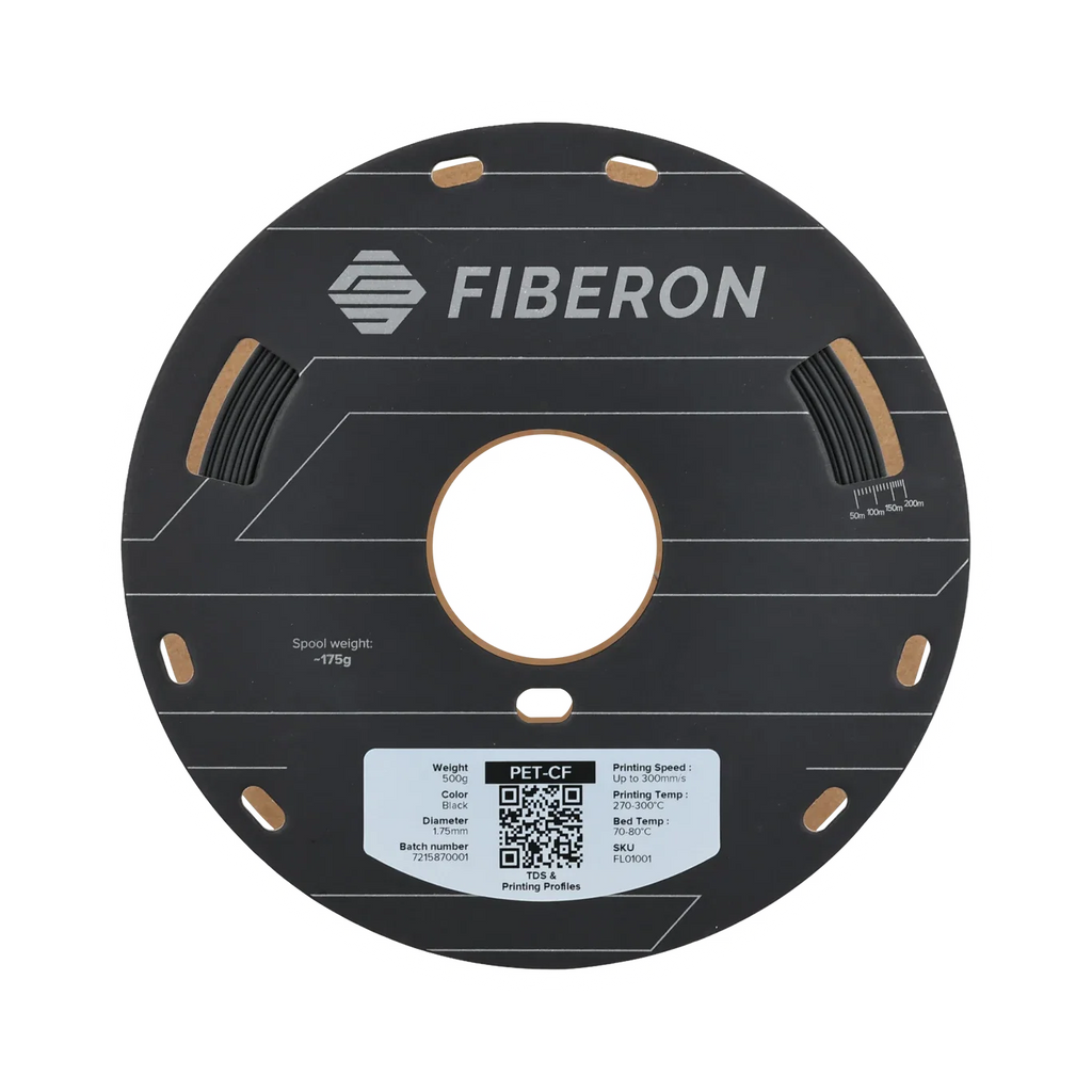 Polymaker Fiberon PET-CF17 1.75mm Filament 500g – view 2 transparent dark-mode product image
