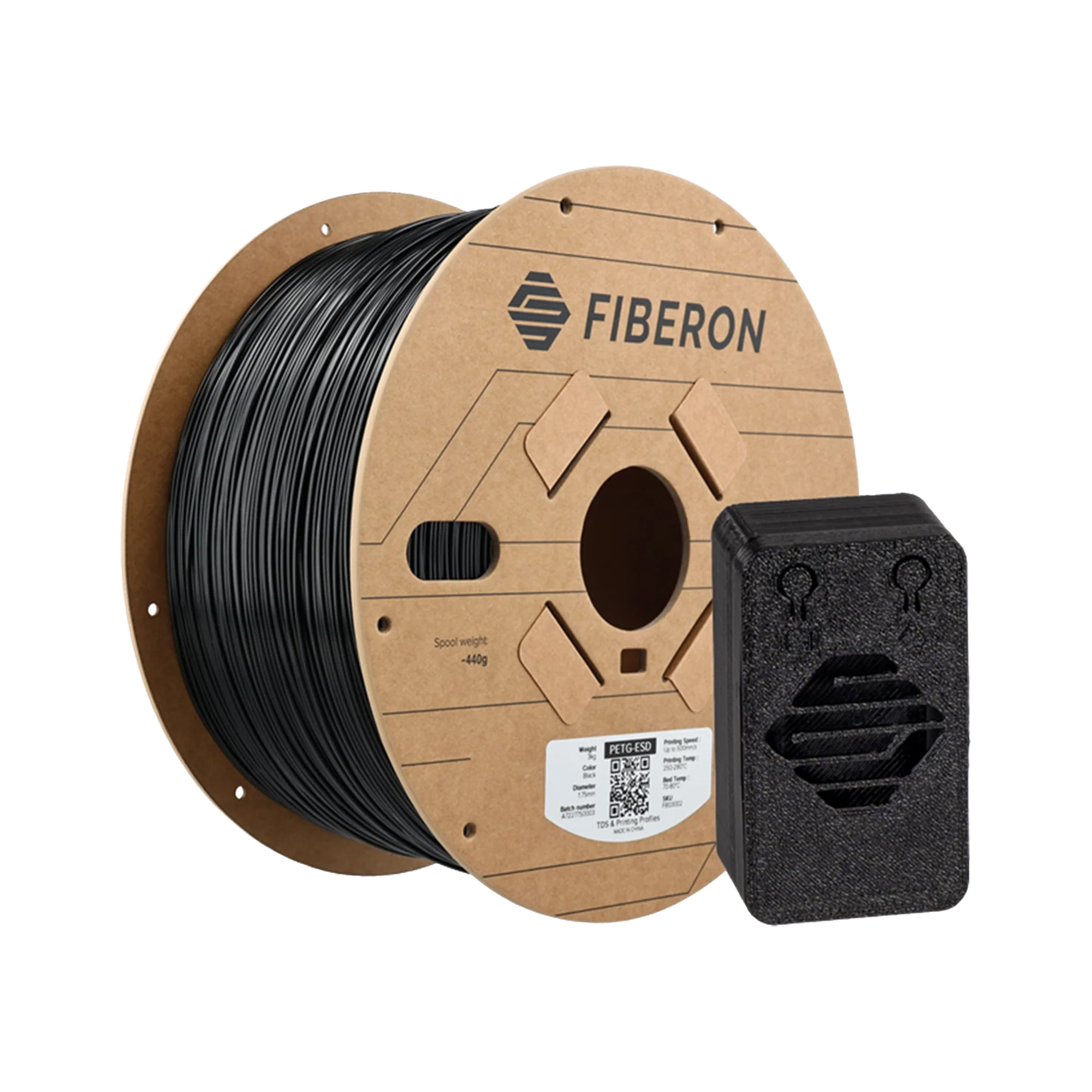 Polymaker Fiberon PETG-ESD 1.75mm Filament 3kg dark mode image 2