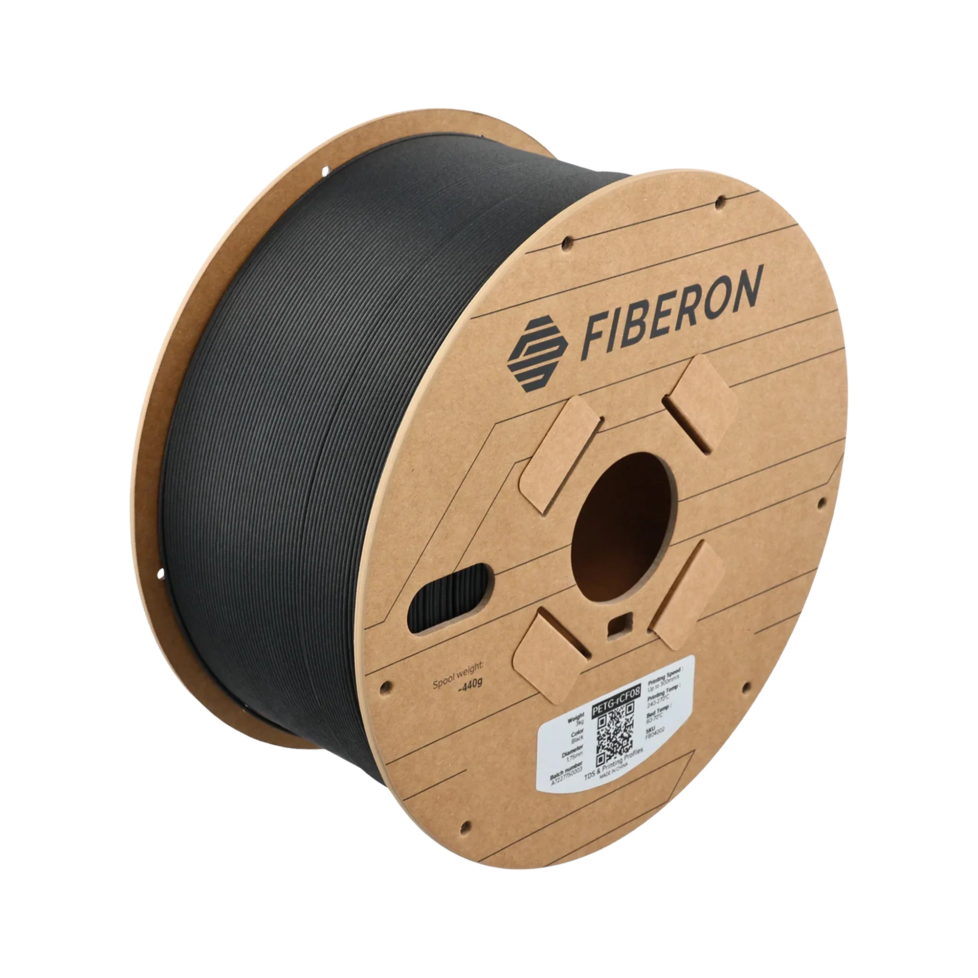Polymaker Fiberon PETG-rCF08 1.75mm Filament 3kg dark mode image 1