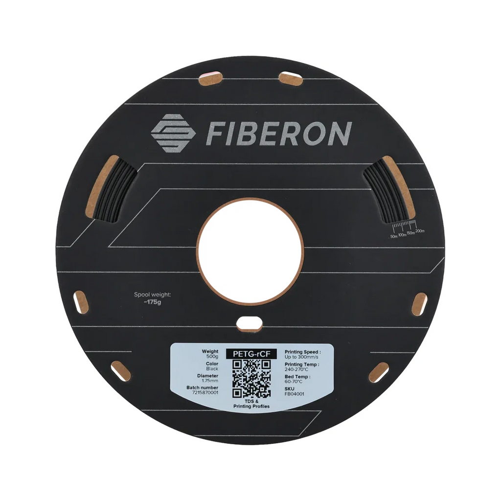 Polymaker Fiberon PETG-rCF08 1.75mm Filament 500g – view 2 transparent dark-mode product image