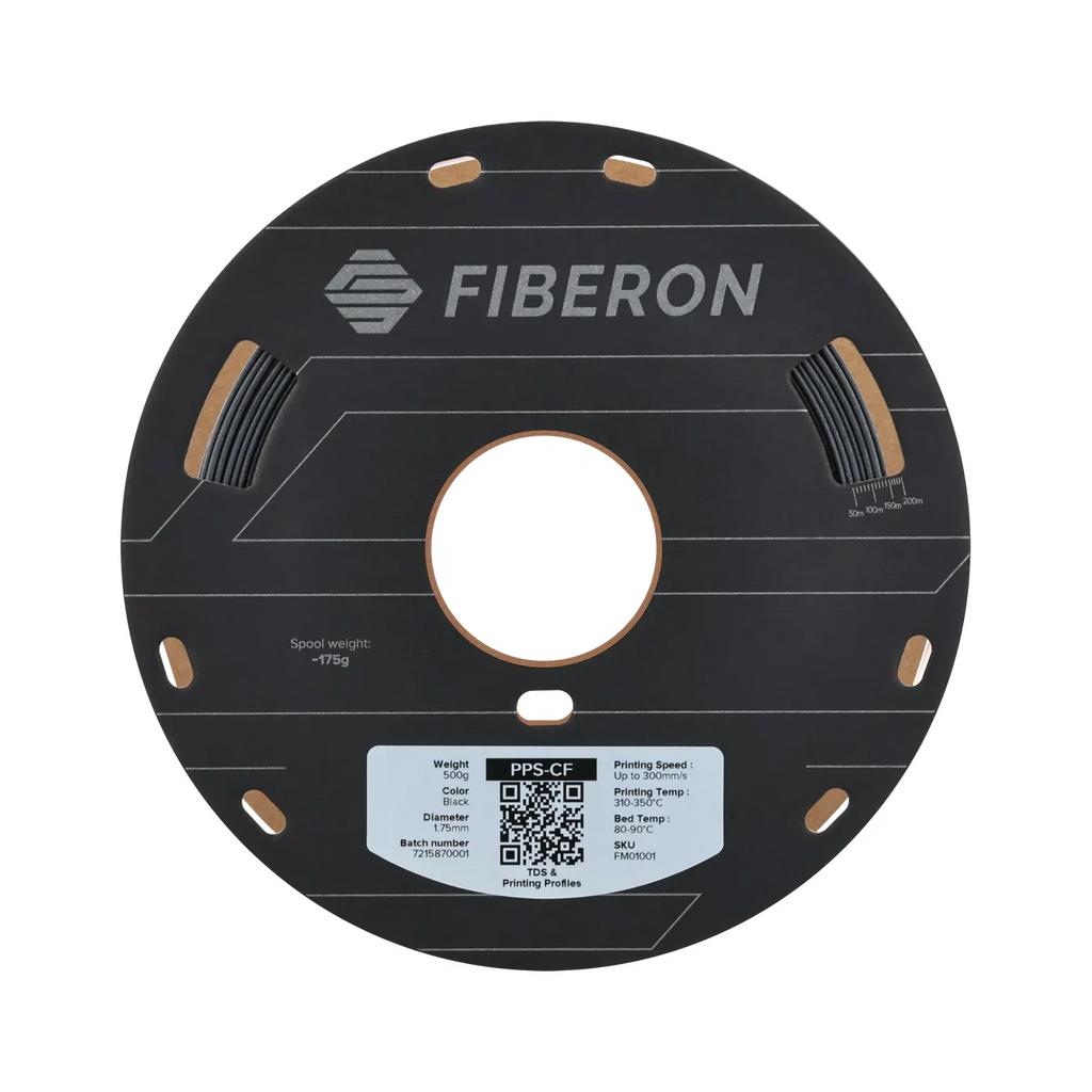 Polymaker Fiberon PPS-CF10 1.75mm Filament 500g – view 2 transparent dark-mode product image