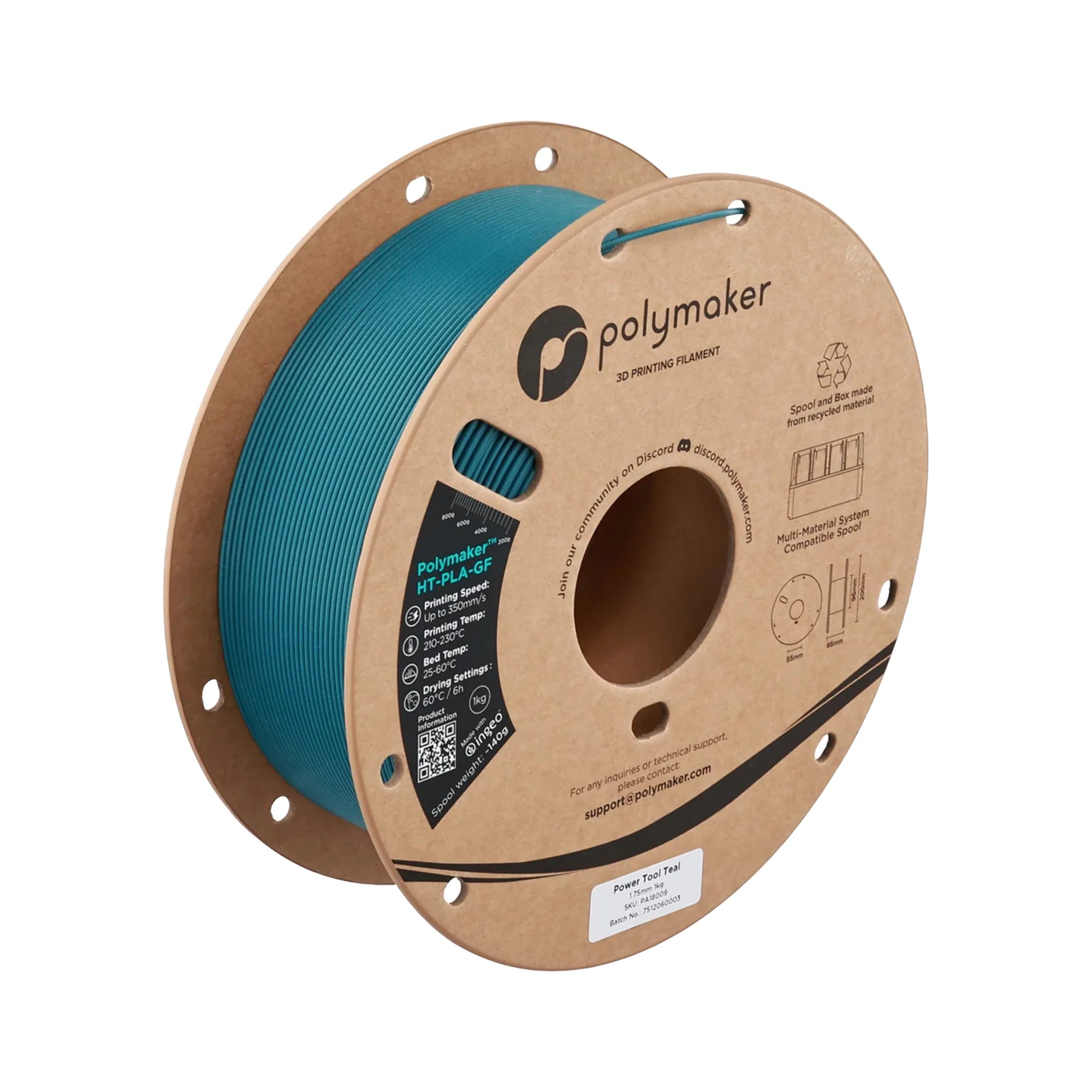 Polymaker HT-PLA-GF 1.75mm Filament 1kg – dark-mode Version 4 image 1