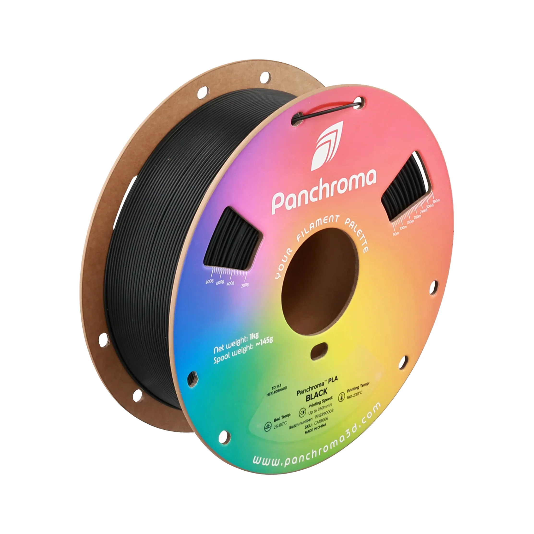 Polymaker Panchroma Basic PLA Black — dark-mode product image