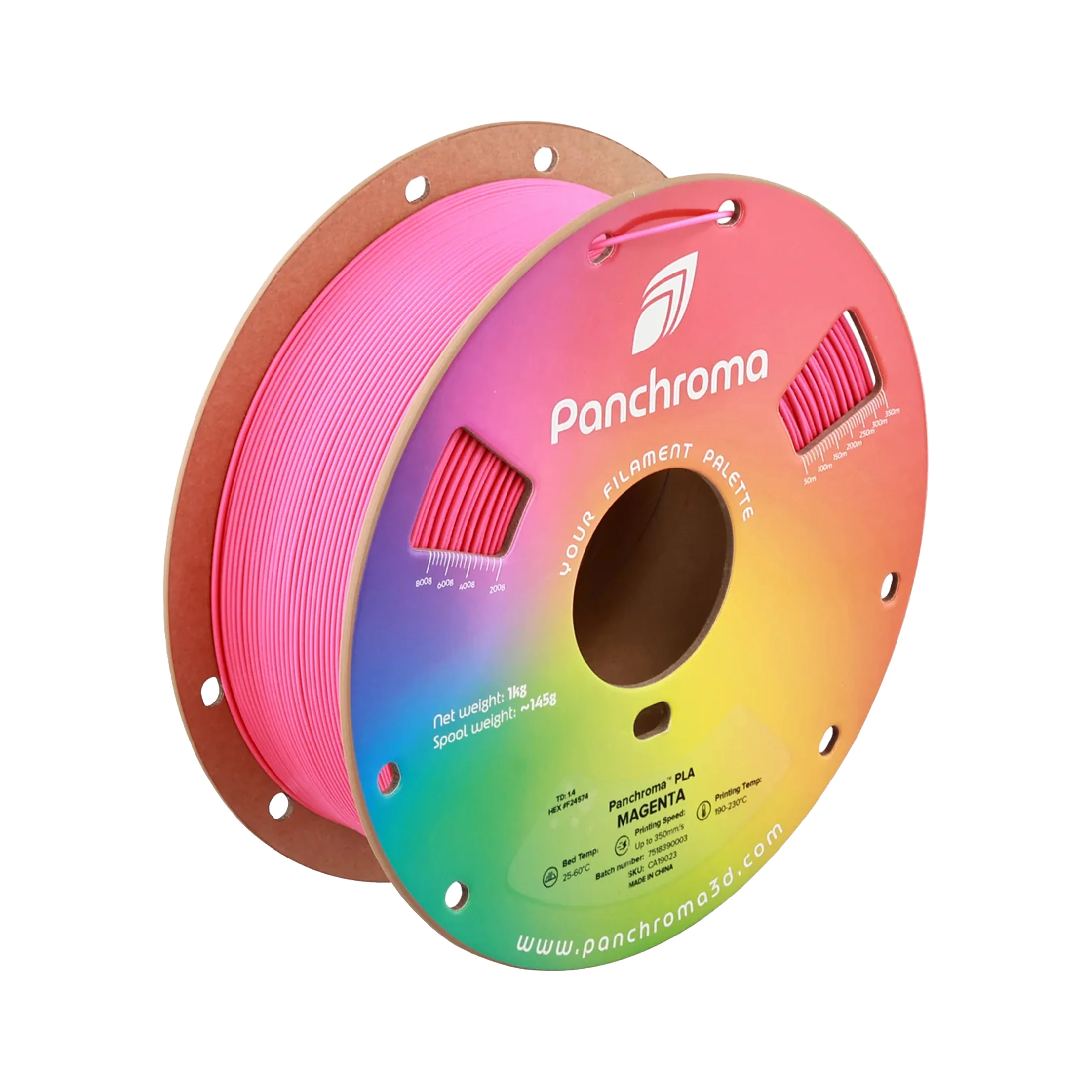 Polymaker Panchroma Basic PLA Magenta — dark-mode product image